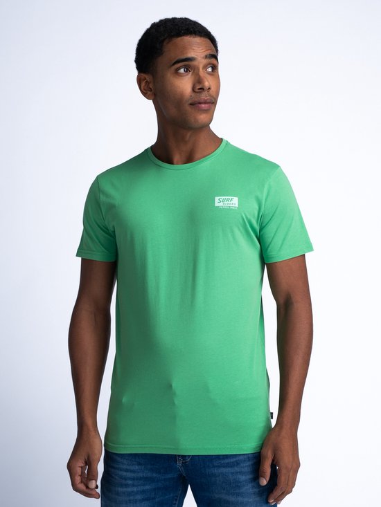 Petrol Industries - Heren Backprint T-shirt Waikiki Beach - Groen - Maat XS