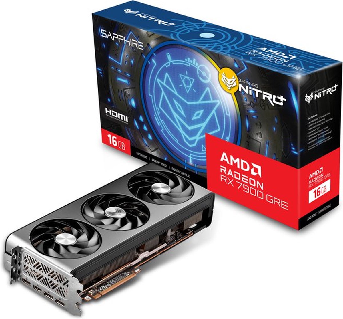 AMD 7900gre SAPPHIRE nitroモデル Sapphire Radeon RX 7900 GRE, 16GB, Nitro+ | bol