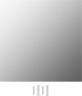 vidaXL - Wandspiegel - vierkant - 50x50 - cm - glas
