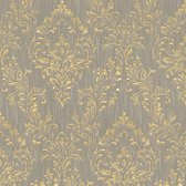 Barok behang Profhome 306593-GU textiel behang gestructureerd in barok stijl glanzend goud beige 5,33 m2
