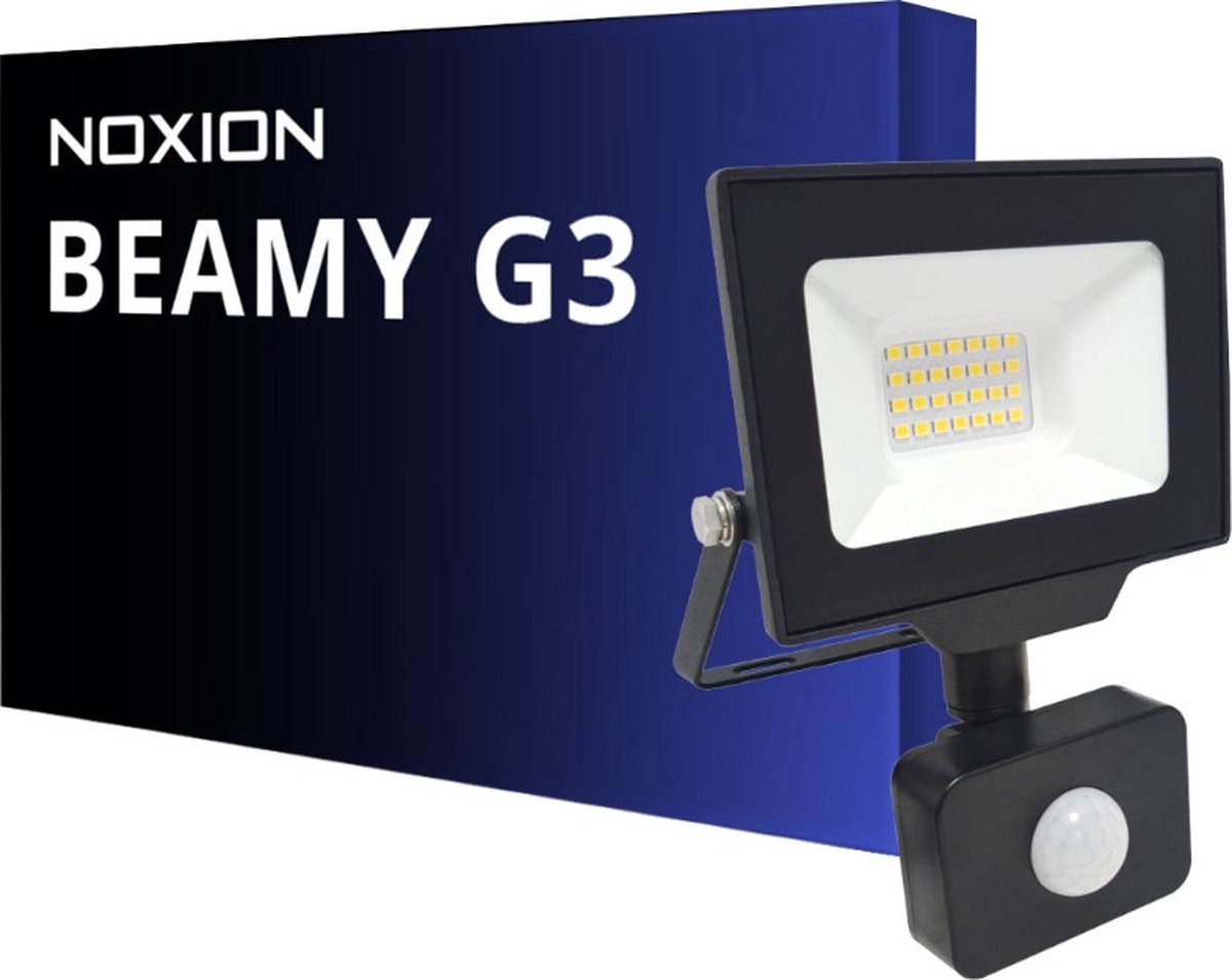 Noxion LED Breedstraler Beamy G3 20W 2200lm 100D - 830 Warm Wit | IP65 - Bewegings- En Lichtsensor - Symmetrisch.
