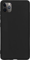 Hoesje Geschikt voor iPhone 11 Pro Max Hoesje Siliconen Cover Case - Hoes Geschikt voor iPhone 11 Pro Max Hoes Back Case - Zwart
