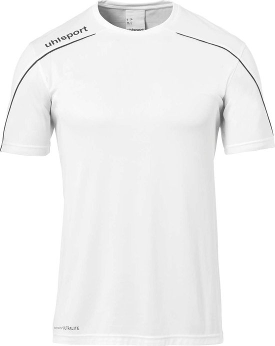 Uhlsport Stream 22 Shirt Korte Mouw Heren - Wit / Zwart | Maat: 2XL