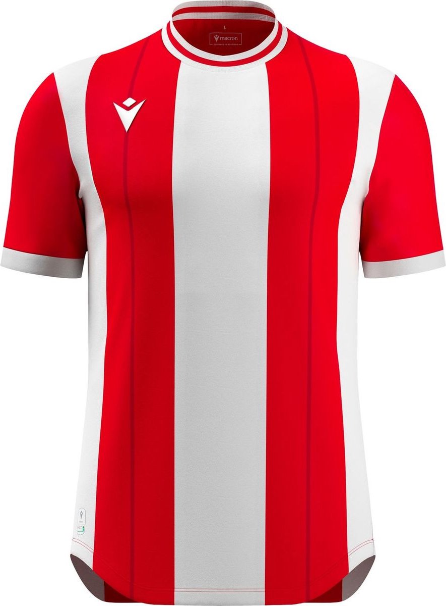 Macron Propus Eco Shirt Korte Mouw Heren - Rood / Wit | Maat: XXL