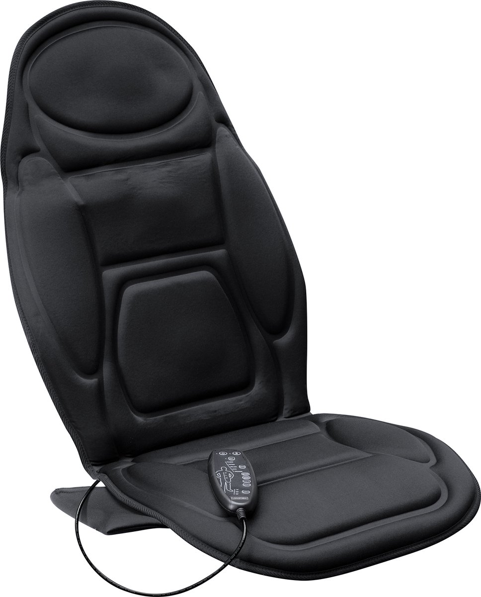 Lanaform - Back Massager - Massage Stoel - Massage Kussen - Massage Apparaat - Verwarming - Vibratie - Relaxstoel