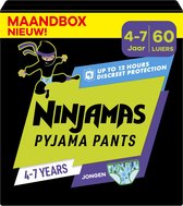 Pampers Ninjamas - Pyjama Pants Nacht - Jongen - 4/7 jaar - Maandbox - 60 luierbroekjes