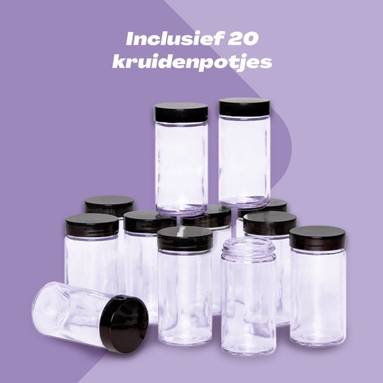 Inclusief 20 kruidenpotjes