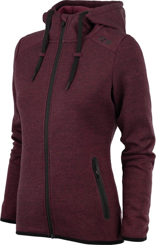 TCA Revolution Sweat à capuche technique avec poches zippées pour femme Rouge M