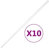 vidaXL - Kabelgoten - met - klemmen - Ø25 - mm - 10 - m - PVC