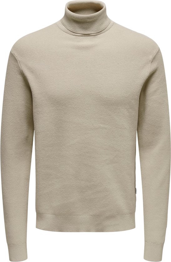 ONLY & SONS ONSPHIL REG 12 STRUC ROLL NECK KNIT NOOS Heren Trui - Maat L