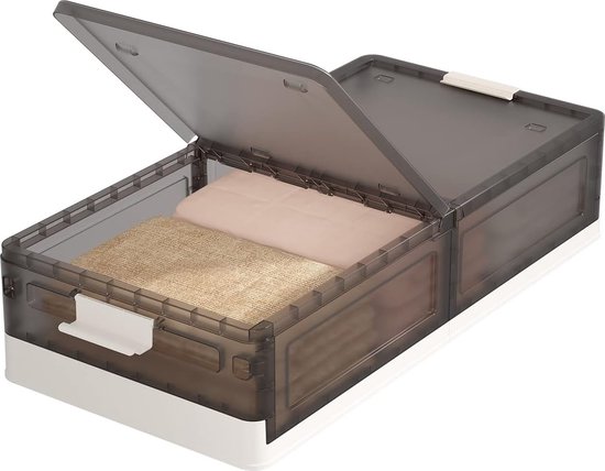 4-delige Opbergbox voor Onder het Bed - Grote Transparante Opbergbox