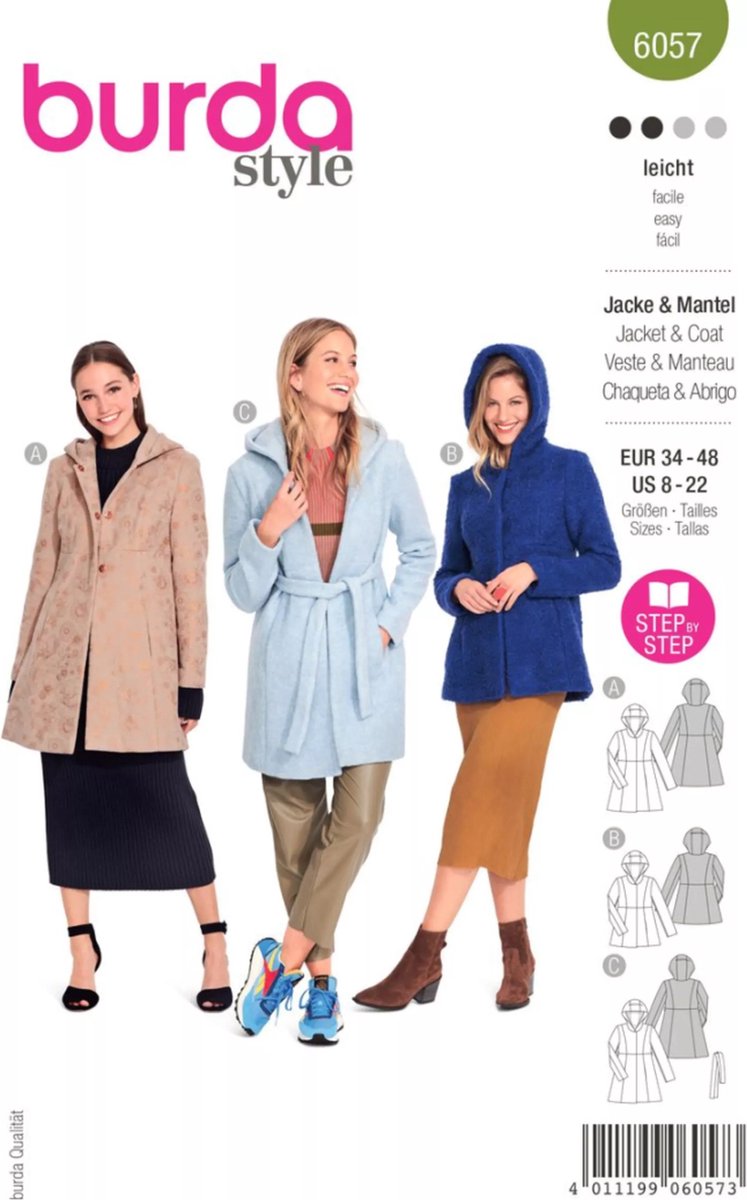 jasje #117 | jacquardstof | burda style 07/22 naaipatronen | Burda Style