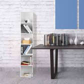 Rootz moderne boekenkast - opbergplank - displayeenheid - waterafstotend, anti-tipveiligheid, eenvoudige montage - 30 cm x 158,5 cm x 24 cm