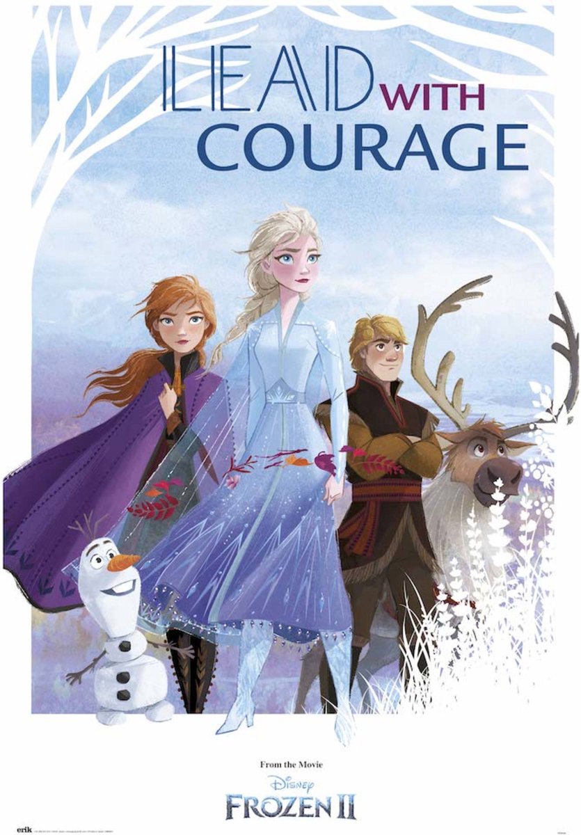 Grupo Erik Poster Frozen Lead With Courage 61x91,5cm Divers