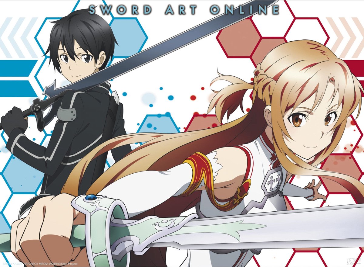 ABYSTYLE Poster Sword Art Online - Asuna and Kirito 2 52x38cm Divers
