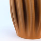 Dastium Home - 3D geprinte vaas Fleur - Mat Roze - 50 cm - Luxe vaas voor zijden bloemen - Woonaccessoires