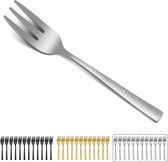 Taartvorken, 12 stuks, kleine vorken, dessertvorken, 5,5 inch (14,1 cm), roestvrijstalen vorken, taartvorken voor thuis, feest, restaurant, vaatwasmachinebestendig