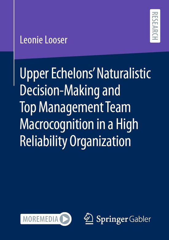 Upper Echelons’ Naturalistic Decision-Making and Top Manag ... - cover
