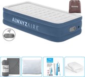 Bestway Alwayszair luchtbed - 1-Persoons - 97 x 191 x 46 cm - Blauw - Inclusief pomp - Hoeslaken - Kussen - Kussenbeschermer en Reparatieset