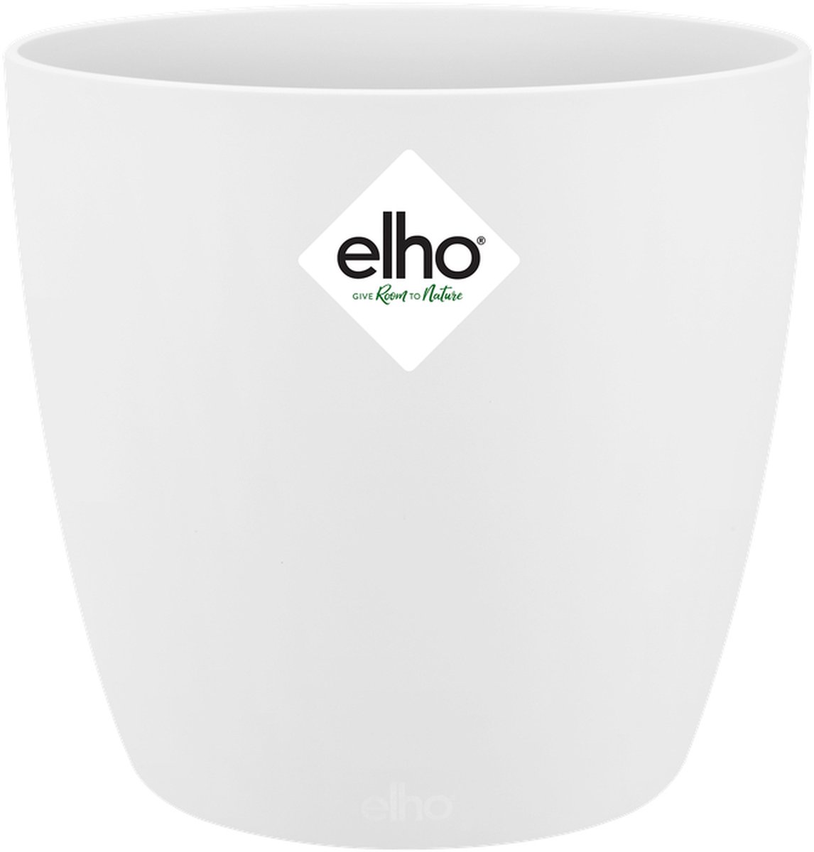 Elho Brussels Rond Mini 9.5 - Bloempot voor Binnen - Ø 10.0 x H 8.9 cm - Wit