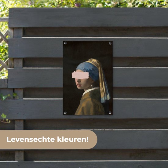 Décoré du vieux maître Johannes Vermeer au trait de peinture 40x60 cm