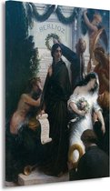 De verjaardag (aan Berlioz) - Henri Fantin-Latour portret - Mensen schilderij - Canvas schilderijen Oude meesters - Landelijk schilderij - Canvas schilderijen woonkamer - Woonkamer decoratie 50x70 cm
