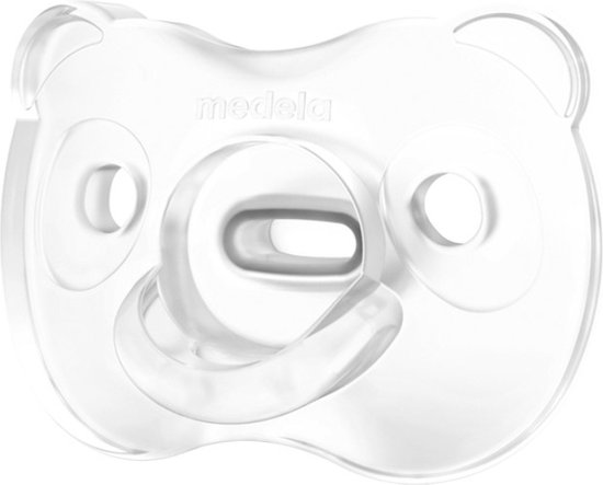 Foto: Medela baby fopspeen soft silicone superzacht lichtgewicht eendelig transparant 0 6 maanden 1 stuks