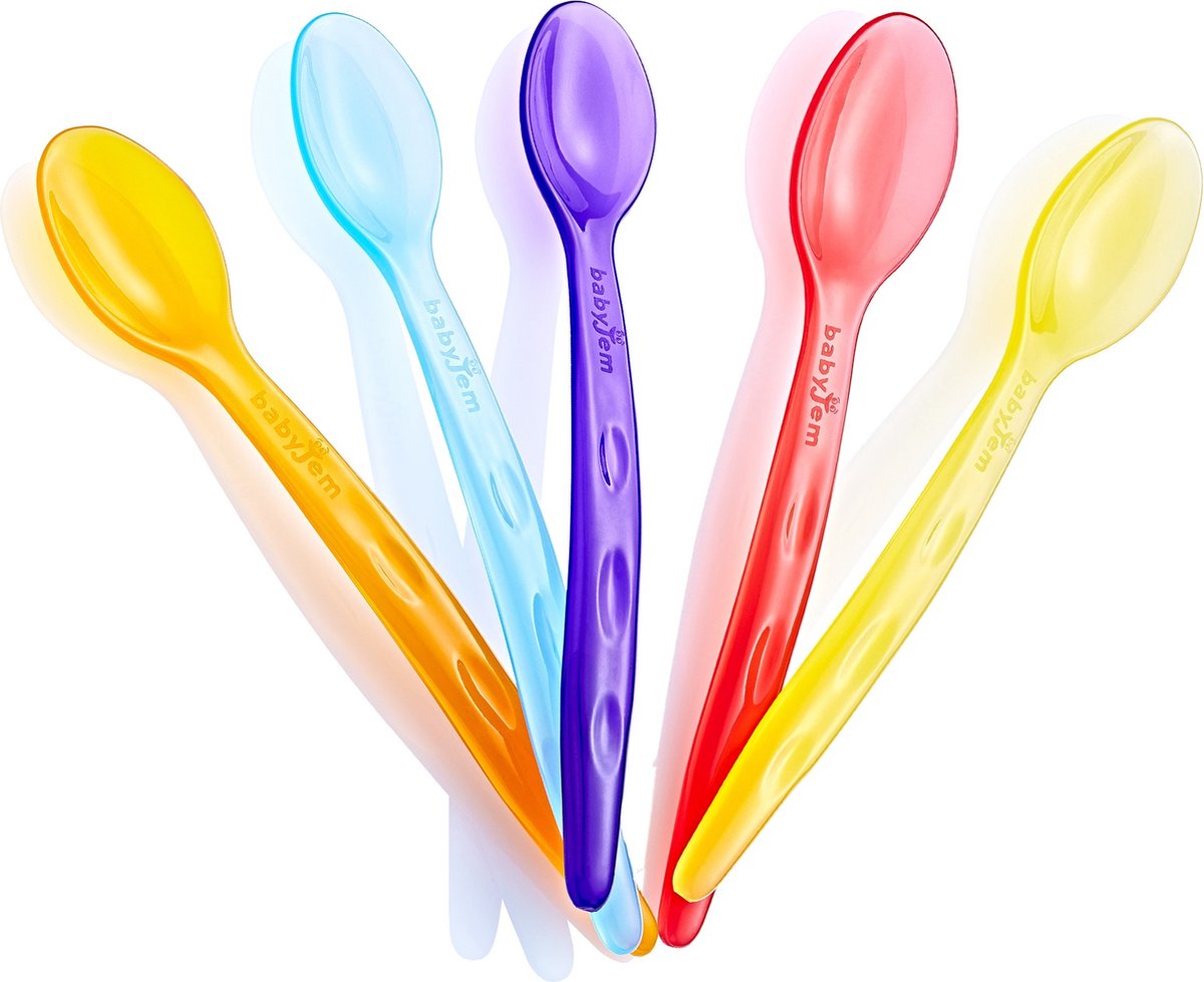 Goedkoopste Babyjem Lepels Transparant 5-Pack