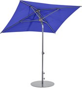 Leco - Parasol - 160x200 cm - Inclinable 30° - Protection UV - Structure Aluminium - Blauw