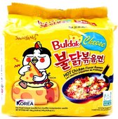 Samyang instant Noodles Noedels Buldak (hot chicken) Cheese 5 x 140gr