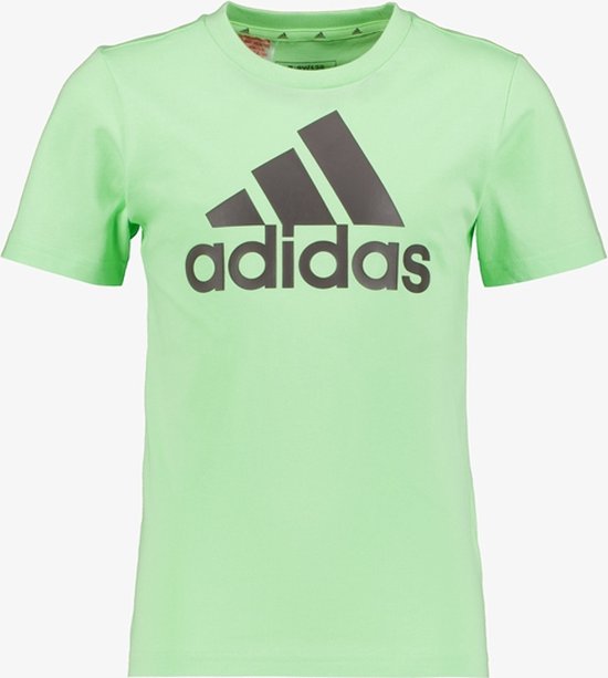Adidas U BL kinder sport T-shirt groen - Maat 140/146