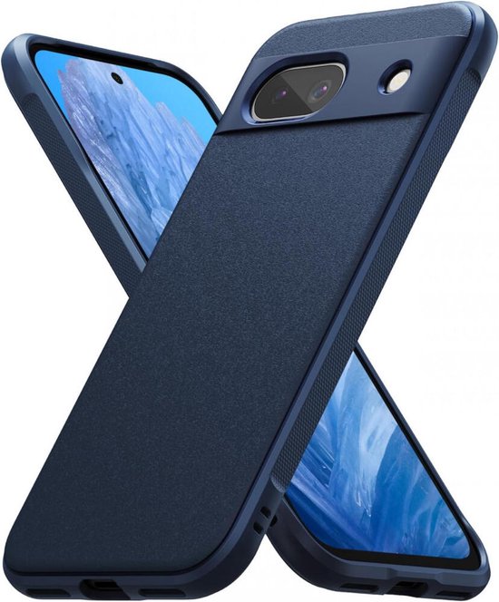 Ringke Onyx | Étui adapté pour Google Pixel 8a | Couverture arrière en TPU souple | Norme militaire | Bleu