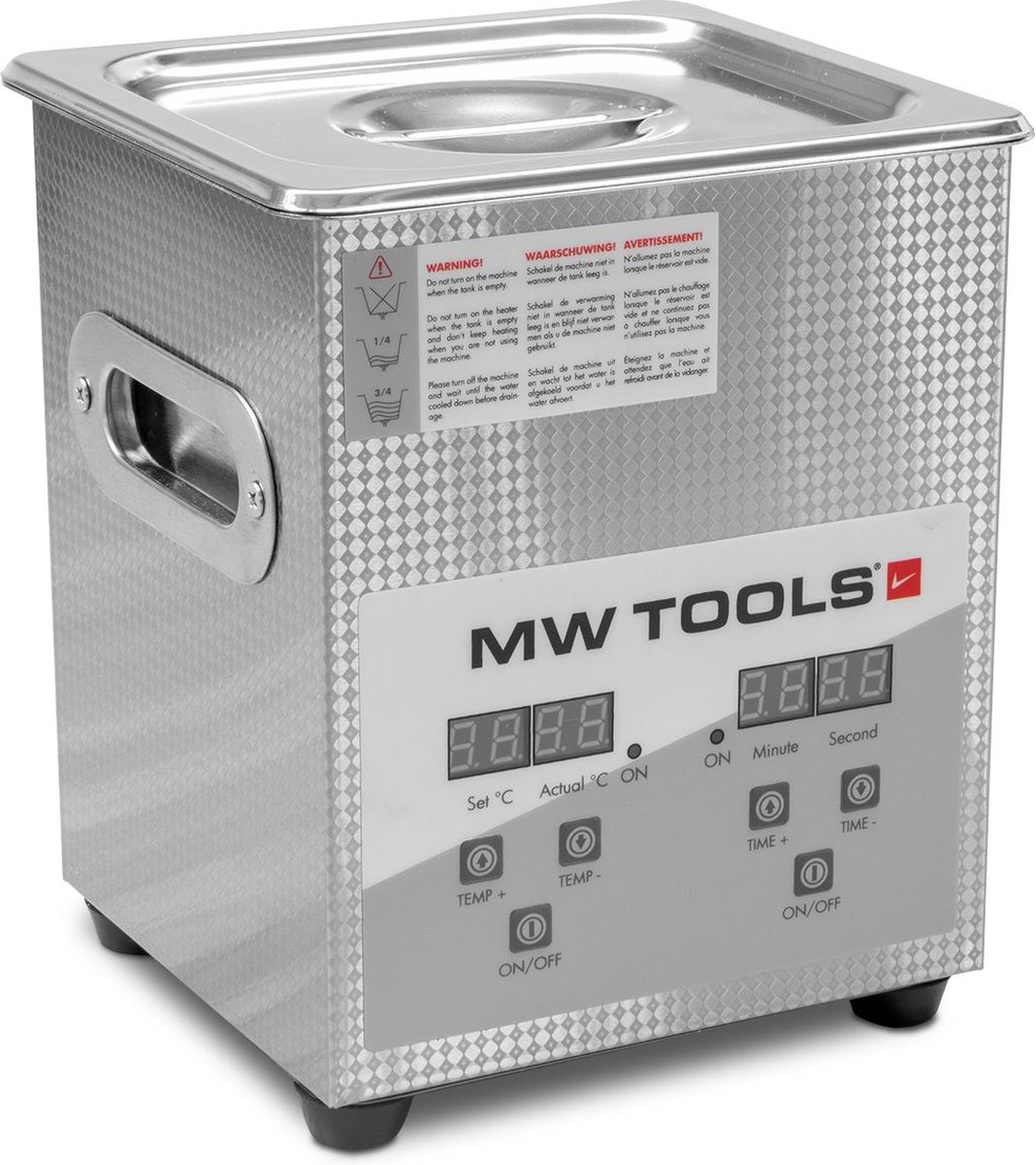 Ultrasoonreiniger 2L 260W 150x135x100 MW Tools UCC002