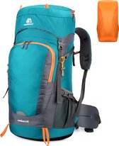 Avoir Avoir®-65L -Hiking Backpacks-Backpack-Waterbestendige, ademende rugzak - nylon - Licht Blauw - Ingebouwde drinksysteem - Verstelbare zijriemen - Inclusief regenhoes - 32x20x70cm - Lichtgewicht - Bestel nu op Bol.com!