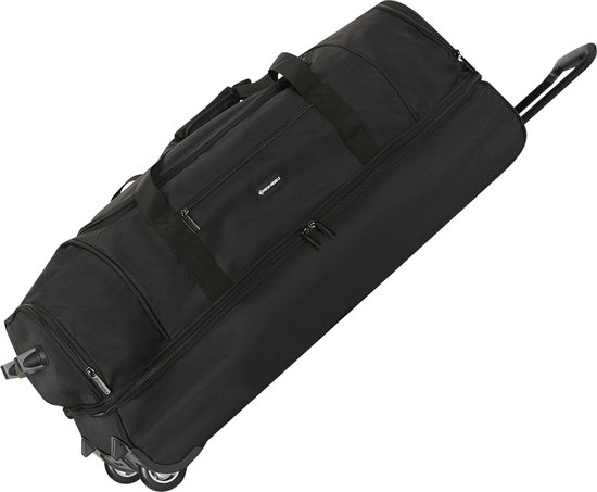 New Rebels Woodville Alexis Zwart 92L Duffel Reistas Trolley