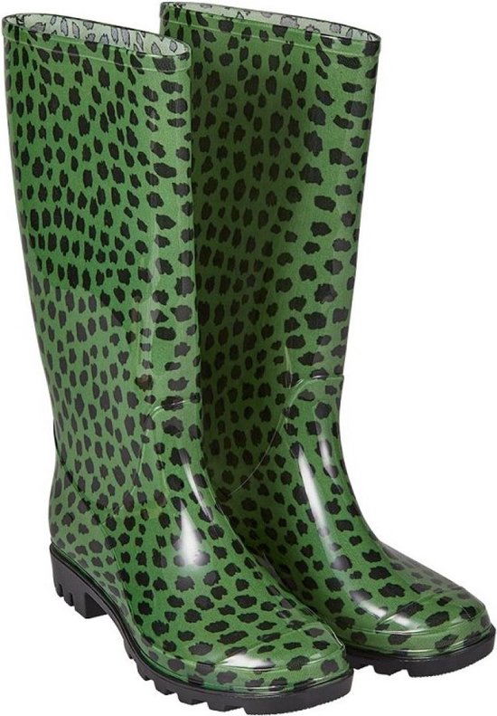 Groen / zwarte dames regenlaars van XQ Footwear 37