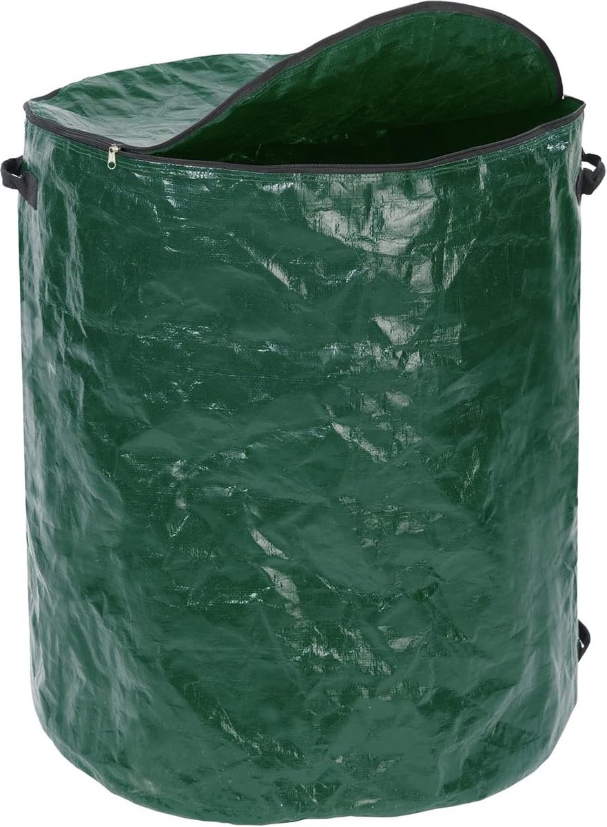 Multi-afvalzak XXL - tuinzak voor het vervoer van groensnijafval, bladeren, hout, polypropyleen, 67 x 78 x 67 cm, mosgroen