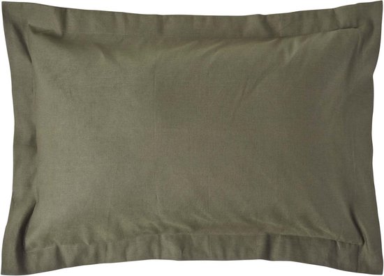 Homescapes lusso in raso di cotone federa Vaniglia 48 x 74 cm con stelo
