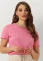 NUKUS Secchia Top Pink Tops & T-shirts Dames - Shirt - Roze - Maat L