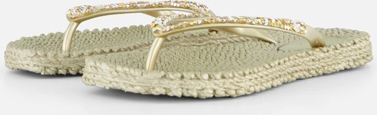 Ilse Jacobsen Slippers met grove glitter CHEERFUL03G - 780 Platin | Platin