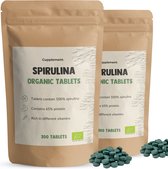 Combideal Spiruline 2x 300 Comprimés - Bio - Geen poudre ni flocons - Supplément - Superaliment - Chlorella