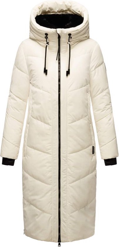 Warm & Waterafstotend Marikoo NADAREE XVI - Winterjas Dames - Volwassen - Capuchon - Wit - XL