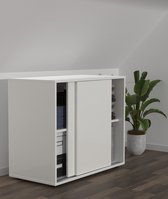 Kast onder schuine wand zolder slaapkamer - wandkast dressoir 65 cm hoog