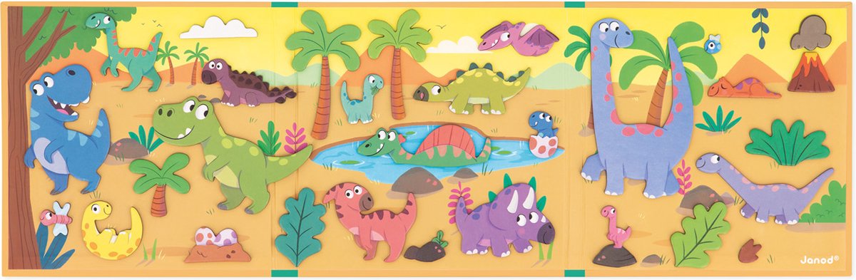 Janod - Magneti Stories - Dinosaurus – Educatieve magneetset — afbeelding 4