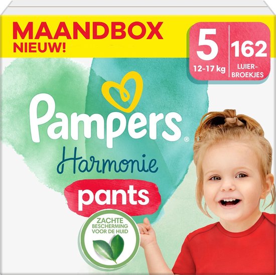 Foto: Pampers harmonie pants maat 5 maandbox 162 stuks 12 17 kg