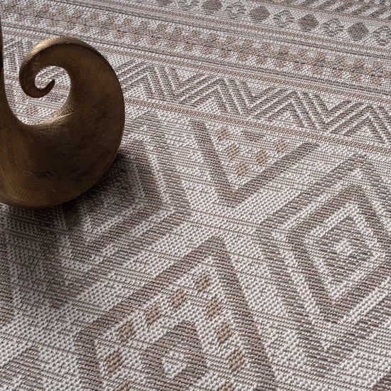 Paco Home In-& Outdoor Vloerkleed Balkon Terras Keuk Modern Boho Ethno Patroon 200x280 Cm 754833348
