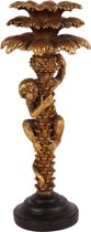 Kandelaar kaarsenhouder aap in een boom goud 30 cm | 11578401| Dutch Style