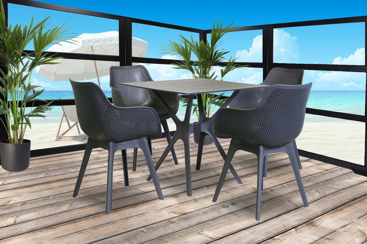 Sens-Line Jasper Garden Chair Plastic Grey