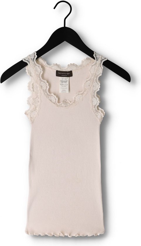 Rosemunde Silk Top W/ Lace Tops & T-shirts Dames - Shirt - Lichtroze - Maat M