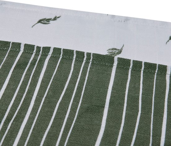 Jollein Hydrofiele Multidoek Small 70x70cm Stripe&Olive - Leaf Green - 2 Stuks van Jollein — afbeelding 4